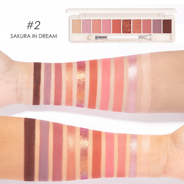 Professionelle Lidschattenpalette 10 Farben (3 Varianten)
