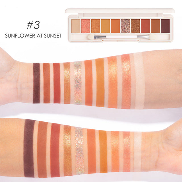 Professionelle Lidschattenpalette 10 Farben (3 Varianten)