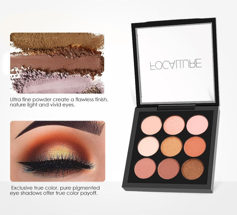 Professionelle Lidschatten-Palette 9 Farben (5 Varianten)