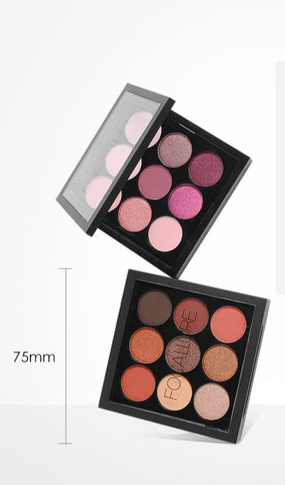 Professionelle Lidschatten-Palette 9 Farben (5 Varianten)