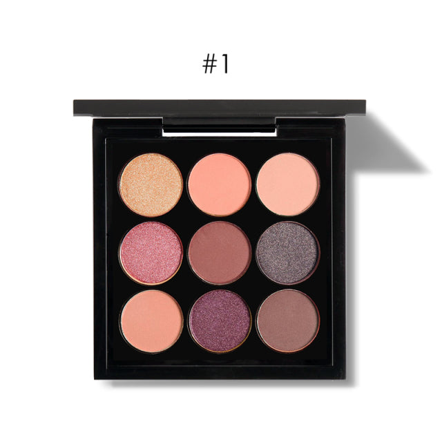 Professionelle Lidschatten-Palette 9 Farben (5 Varianten)