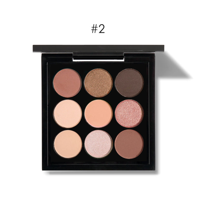 Professionelle Lidschatten-Palette 9 Farben (5 Varianten)