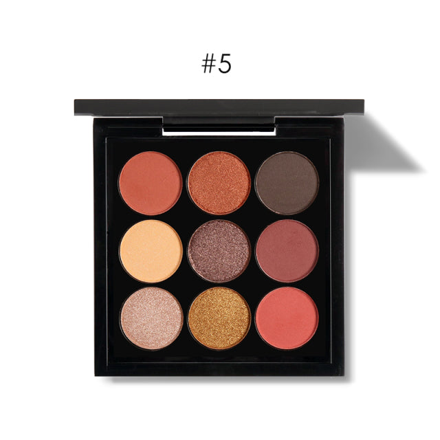 Professionelle Lidschatten-Palette 9 Farben (5 Varianten)