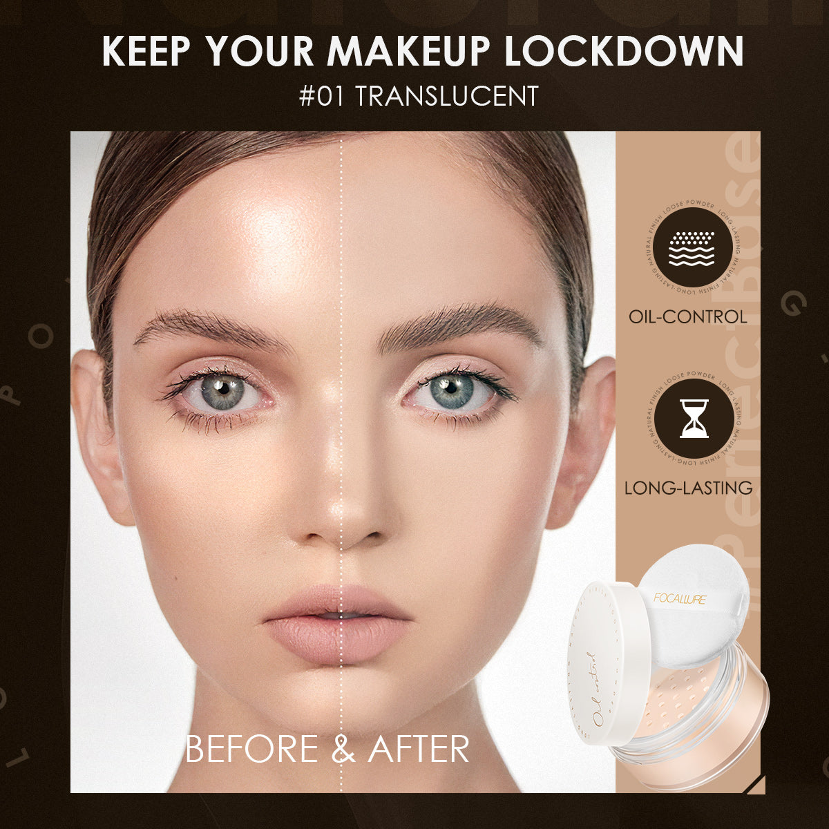 Professionelles Mattes Loses Puder (2 Farben)