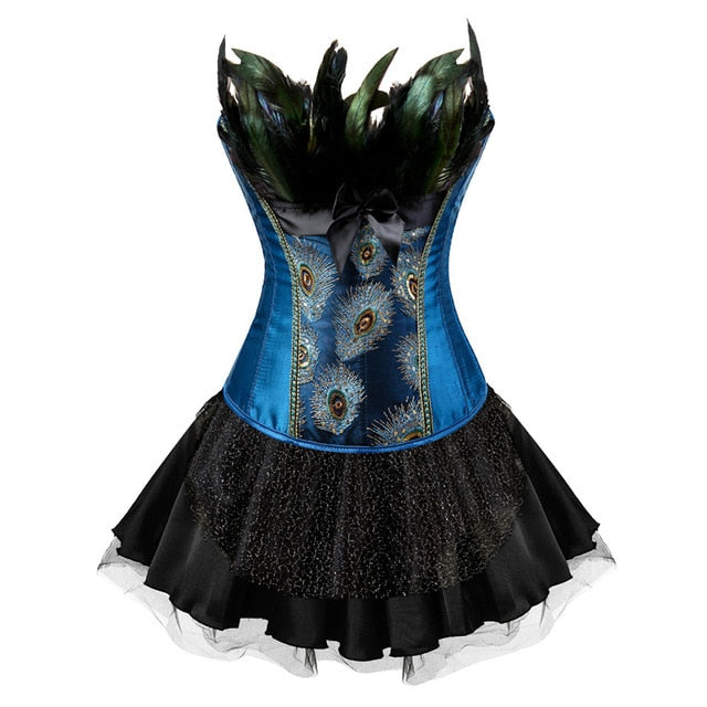 Korsettkleid Drag Peacock (4 Farben)
