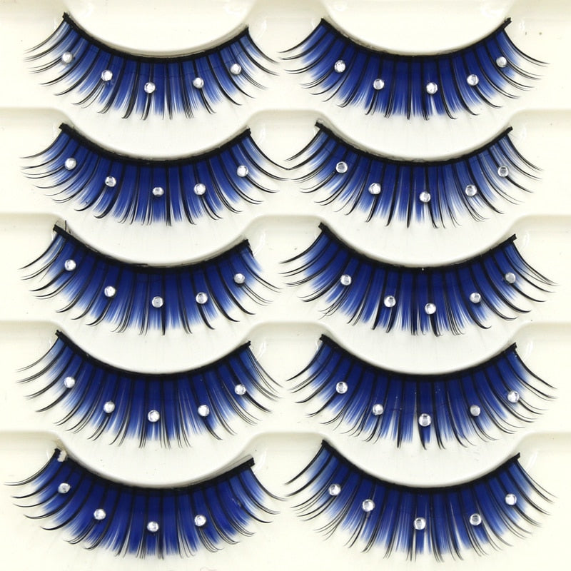 Künstliche Wimpern Drag Night Sky (5 Paare)