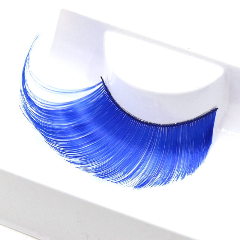 Künstliche Wimpern Drag Blue
