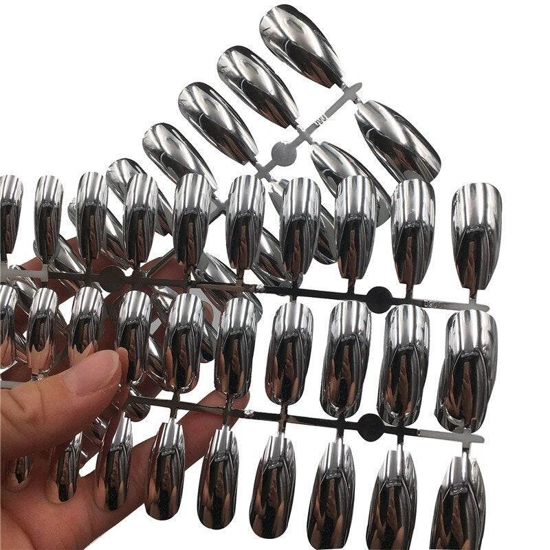 Künstliche Nägel Drag Titanium (24 Einheiten)