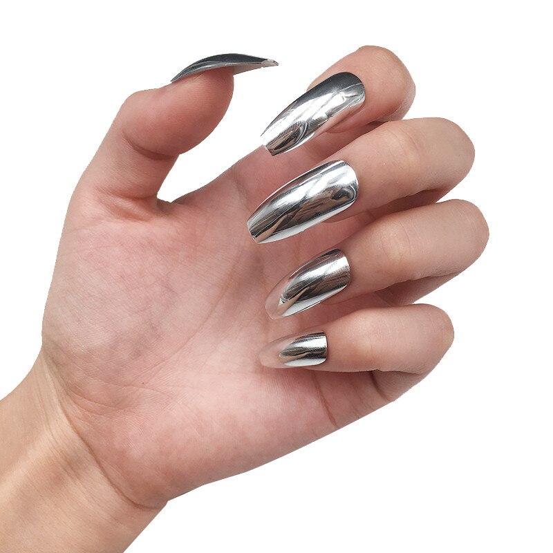 Künstliche Nägel Drag Titanium (24 Einheiten)