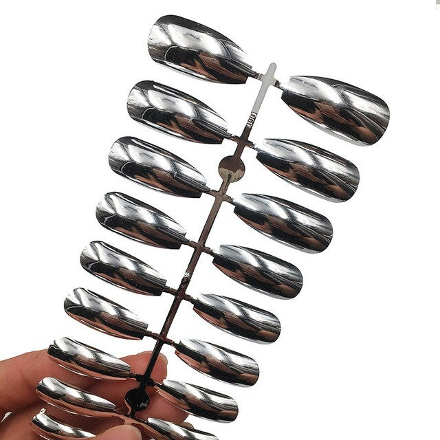 Künstliche Nägel Drag Titanium (24 Einheiten)