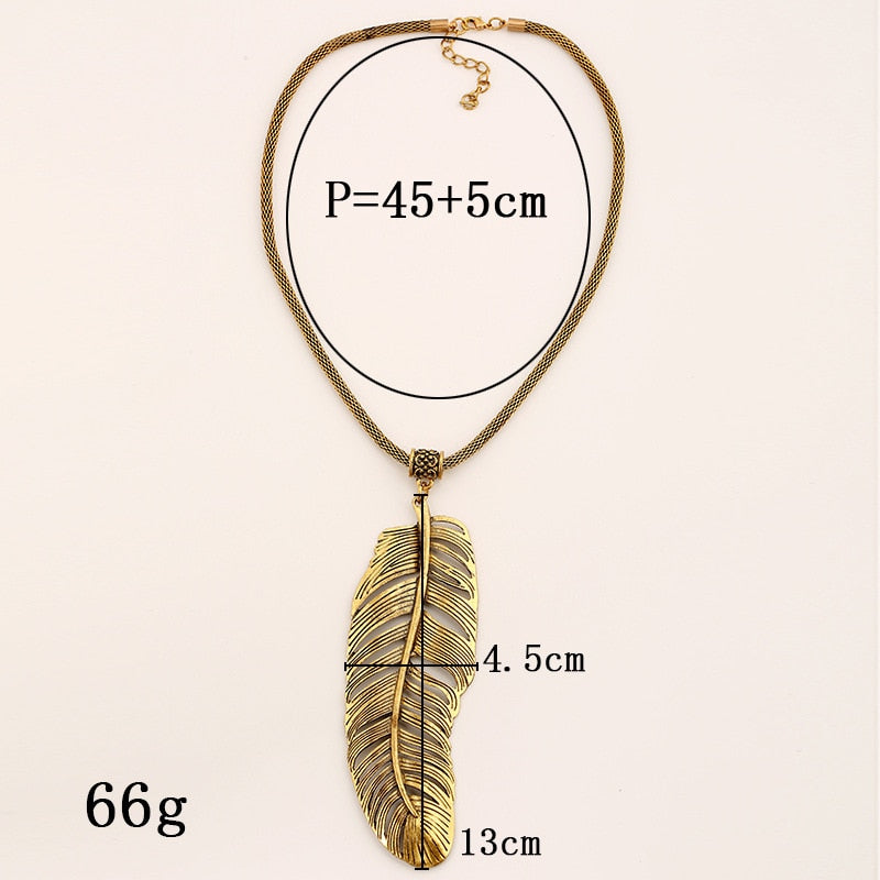 Halskette Drag Feather (2 Farben)