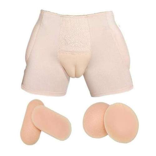 Gepolstertes Höschen Silikon Beige