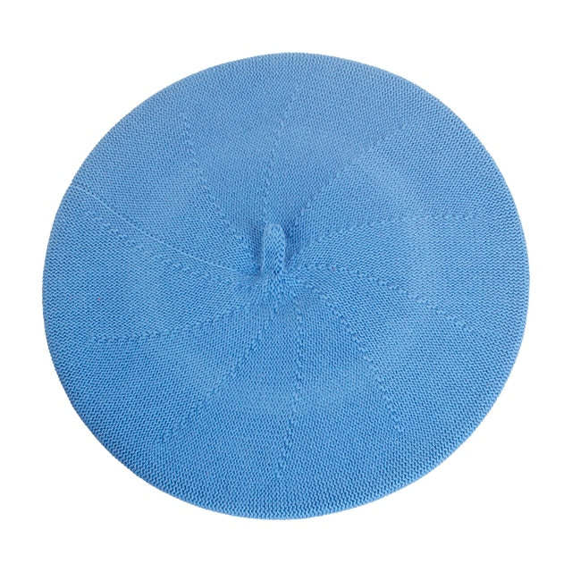 Baskenmütze Queen Monica (Blau)