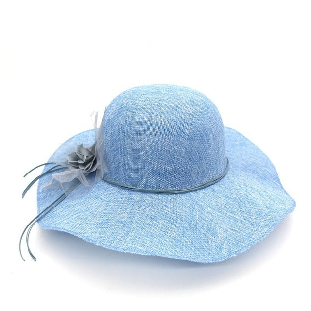Hut Drag Linen (Blau)