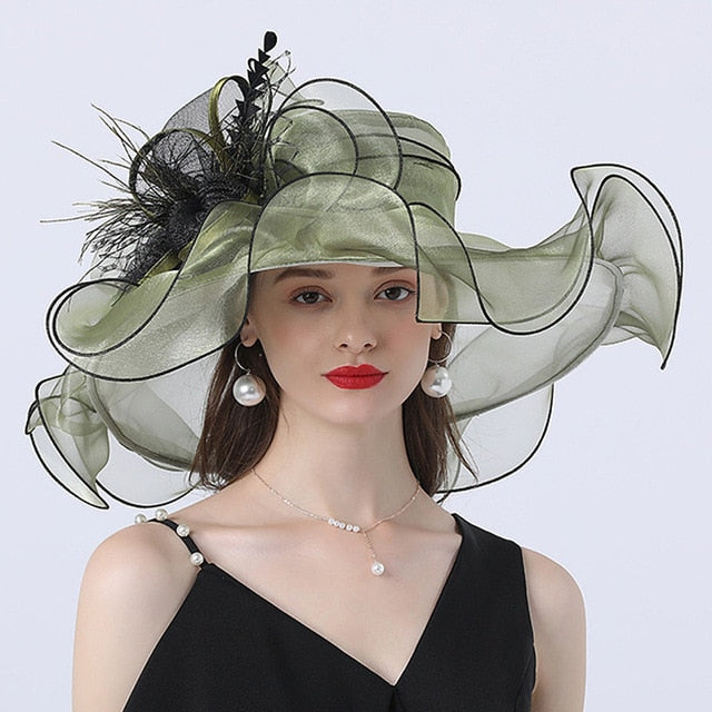 Hut Queen Phalominna (Grüne Olive)