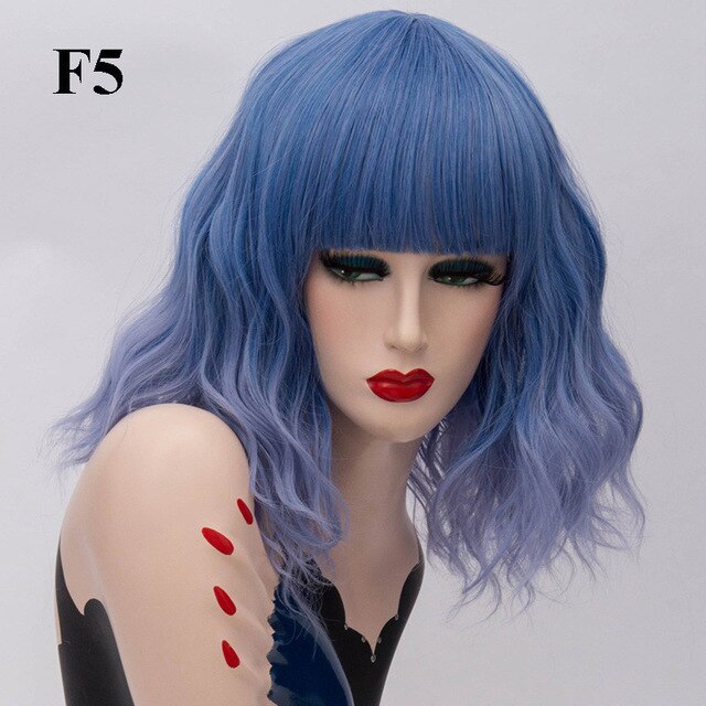 Perücke Queen Kumara (Hellblau)