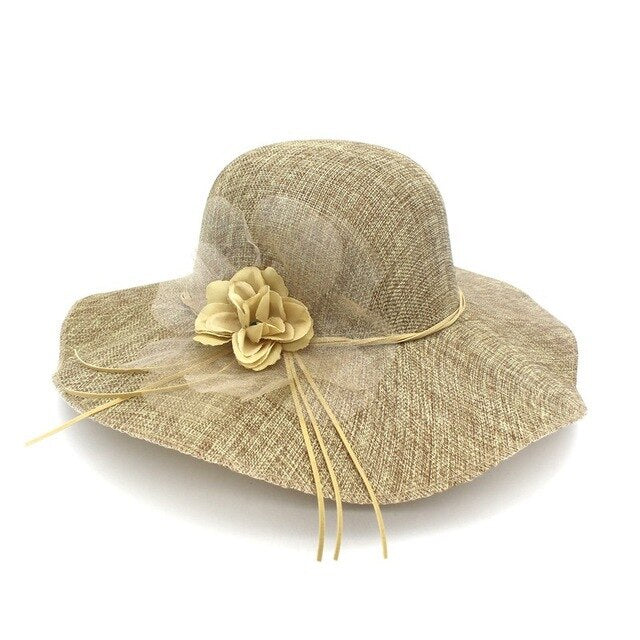 Hut Drag Linen (Leichter Kaffee)
