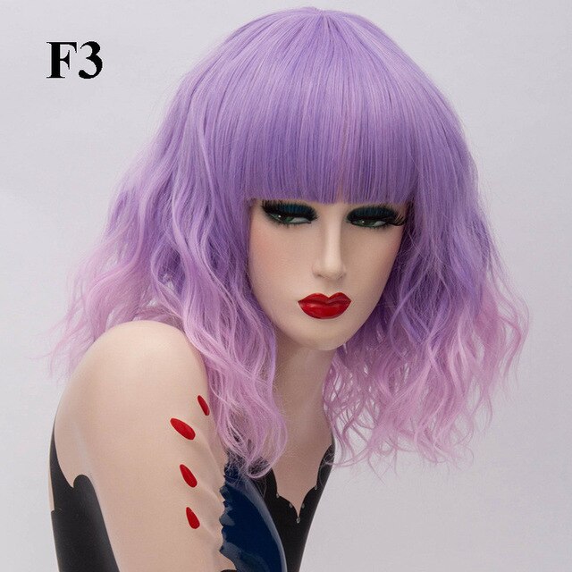 Perücke Queen Kumara (Lila Rosa)