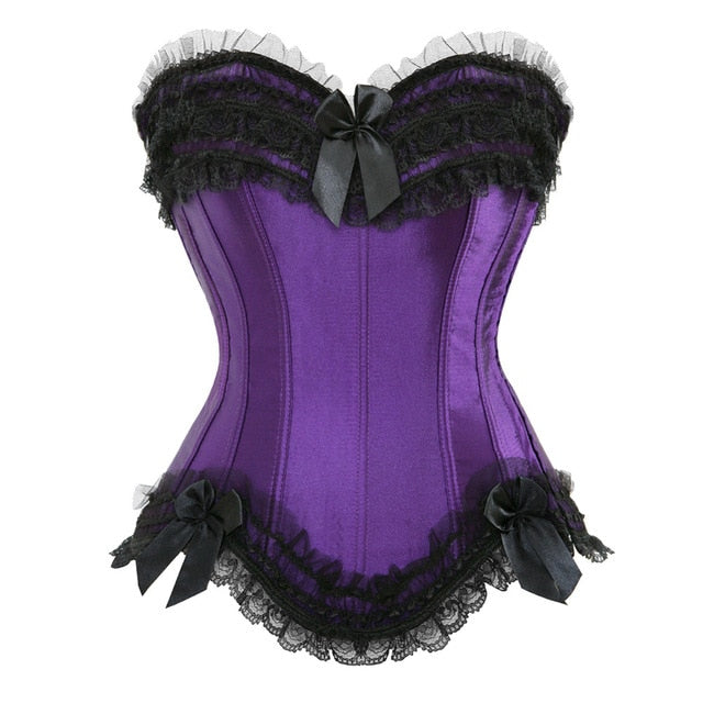 Korsett Drag Poison (Lila und Schwarz)