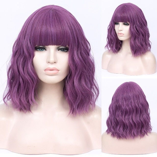 Perücke Queen Cleo (Violett)