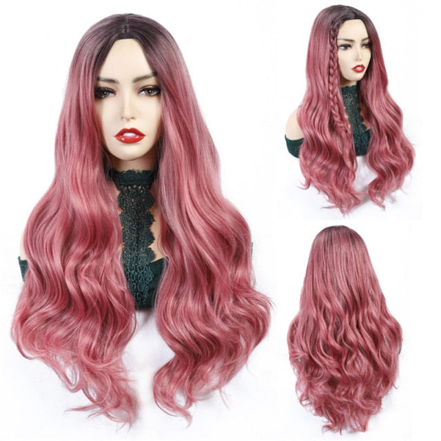 Perücke Queen Cyprus (Rosa)