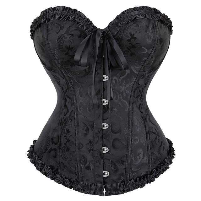 Korsett Queen Floryland (Schwarz)