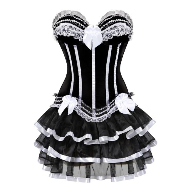 Korsettkleid Drag Timon (Weiß)