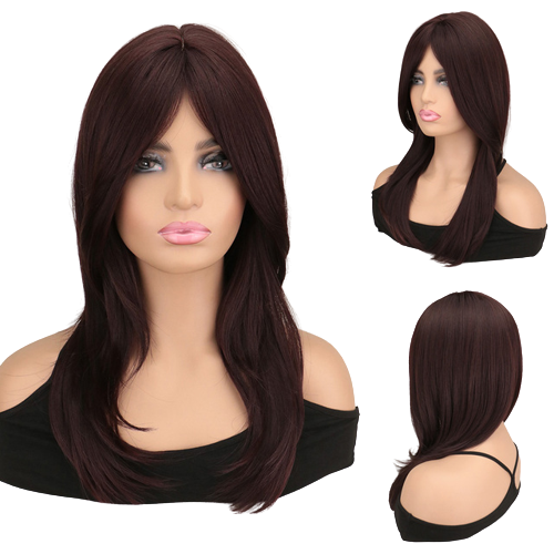 Perücke Queen Yunna (Dunkelbraun)