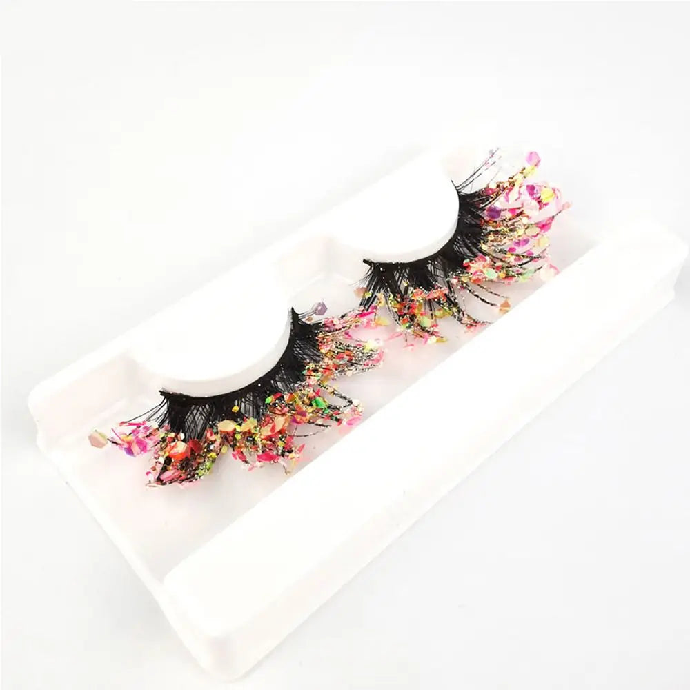 Künstliche Wimpern Queen Sequins (Pfirsich)