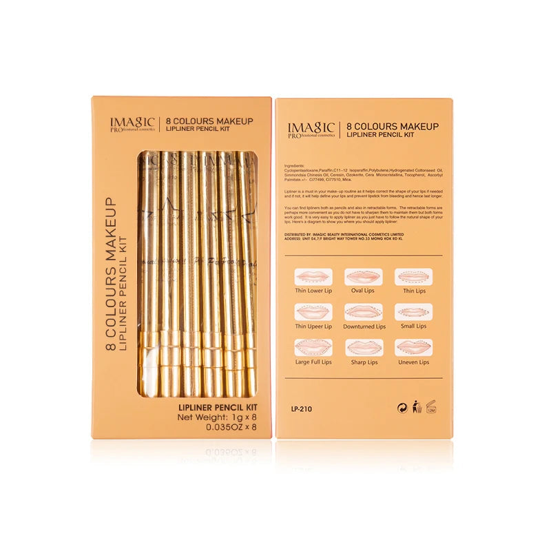 Lip Liner Queen Silk (8-Farben-Set)