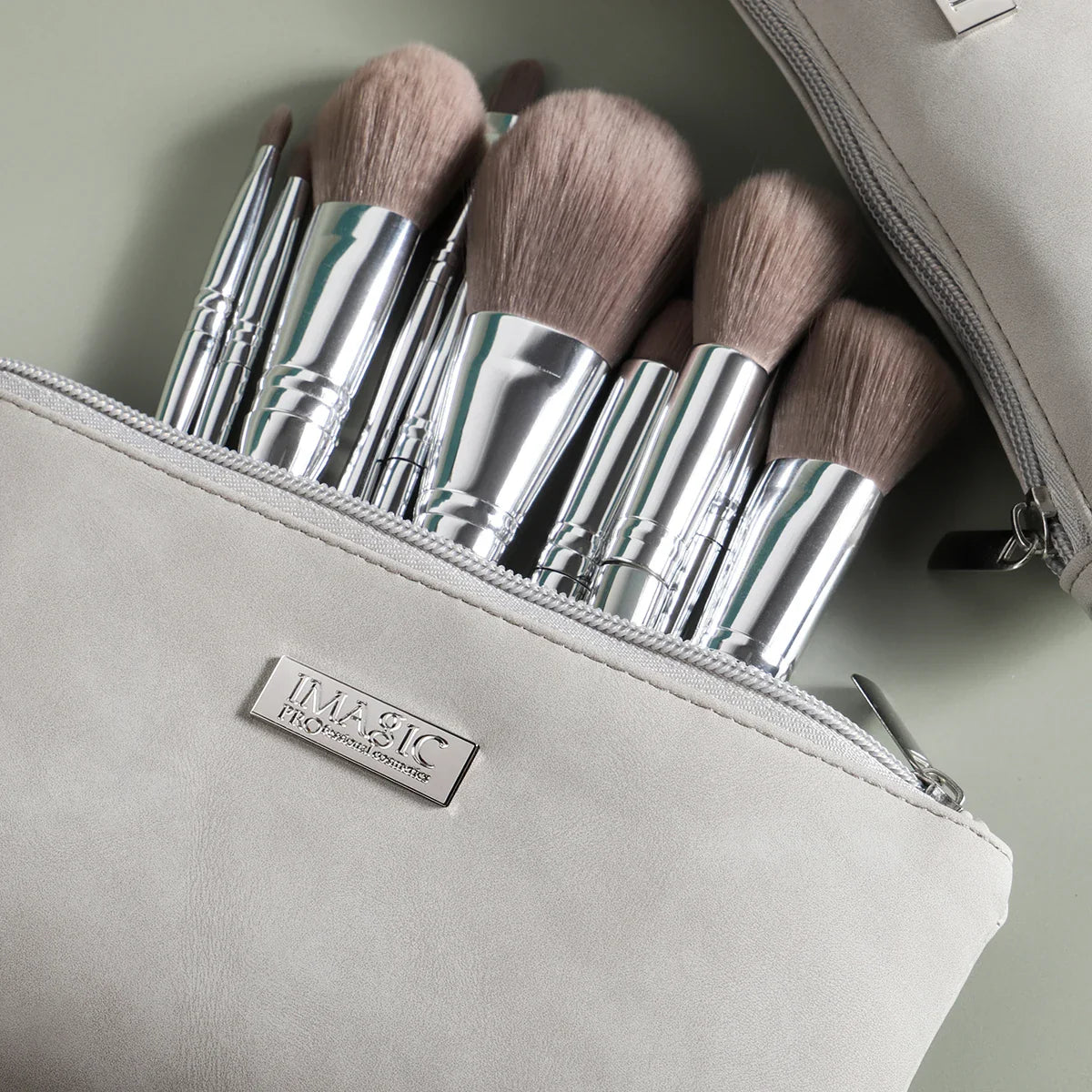 Make-up-Pinselset Queen Glamour (13 Bürsten + Etui)