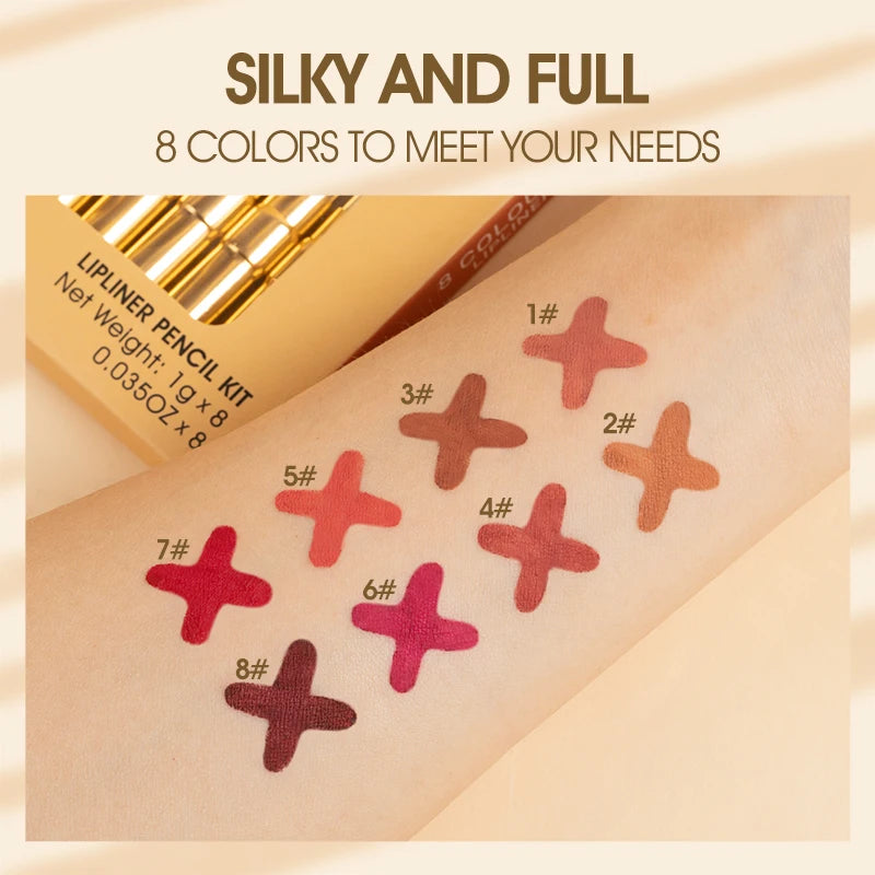 Lip Liner Queen Silk (8-Farben-Set)