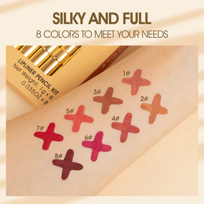 Lip Liner Queen Silk (8-Farben-Set)