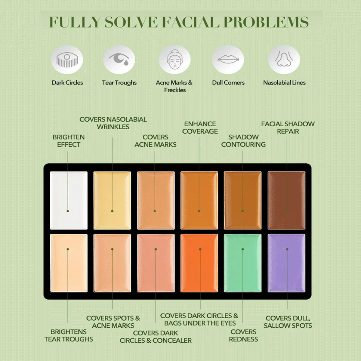 Concealer-Palette Queen Rainbow