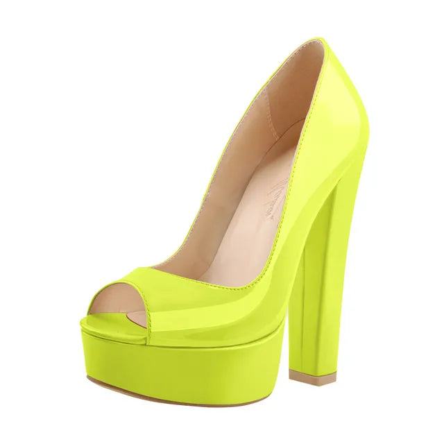 Pumps Queen Quine (Fluoreszierendes Gelb)