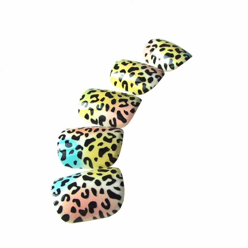Künstliche Nägel Drag Leopard (24 Einheiten)