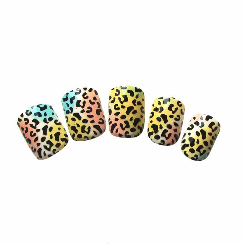Künstliche Nägel Drag Leopard (24 Einheiten)