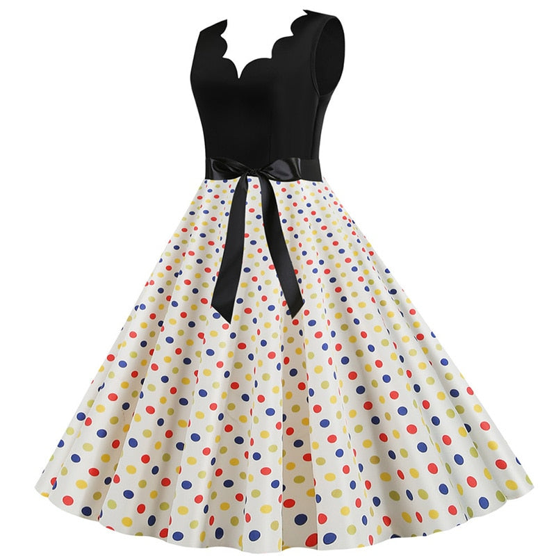 Vintage Kleid Drag Fleckig