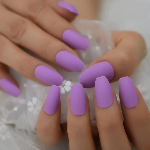 Künstliche Nägel Drag Purple (24 Einheiten)
