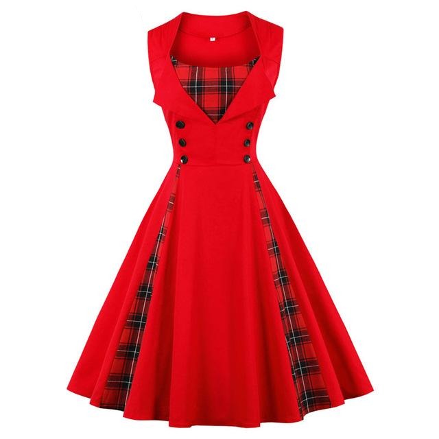 Vintage Kleid Queen Tartan (2 Farben)