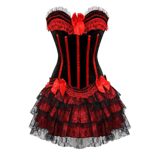 Korsettkleid Drag Michelle (Rot)